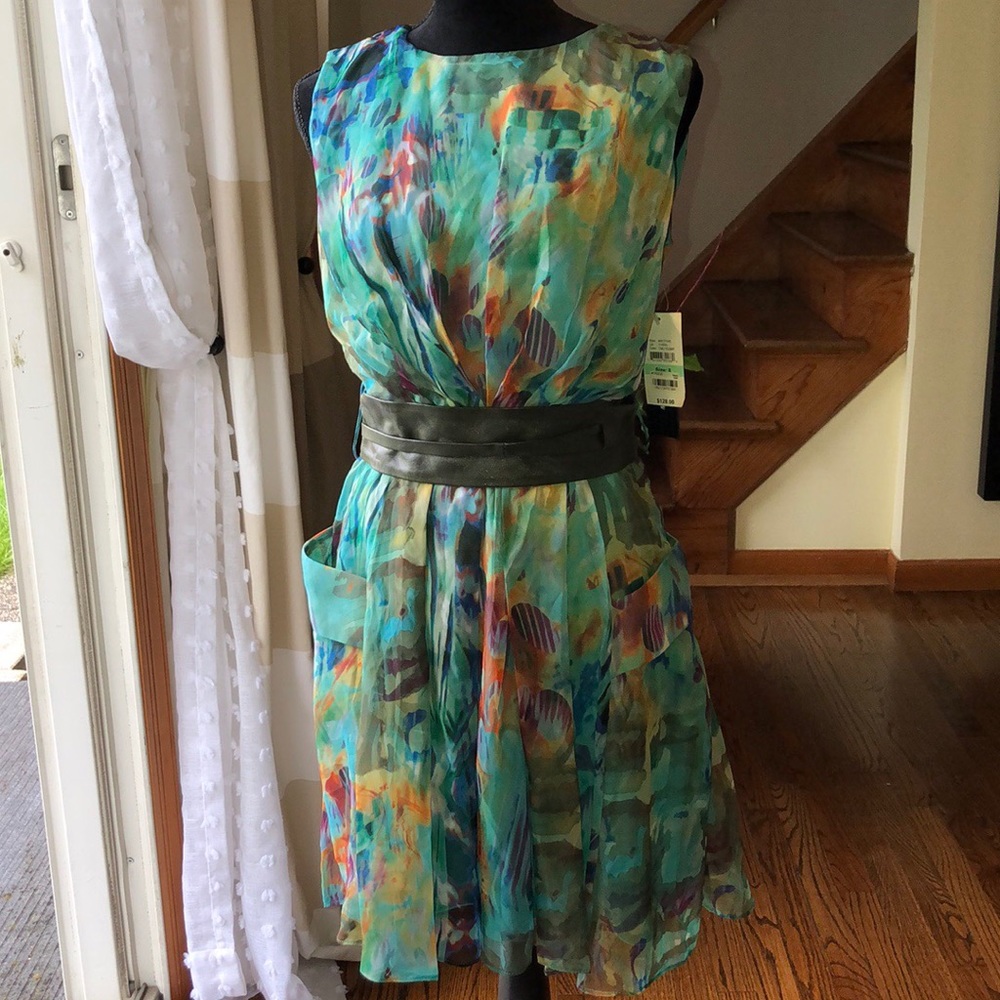 Miss Sixty peacock color dress